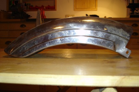 Hinteres Schutzblech - vorher